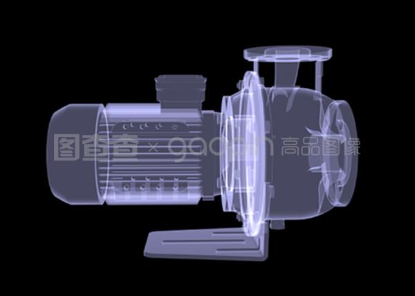 透视工业心脏 X射线渲染下的水泵马达奥秘