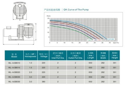 威浪仕A1SB游泳池水泵 专业泳池过滤循环的核心设备选购指南